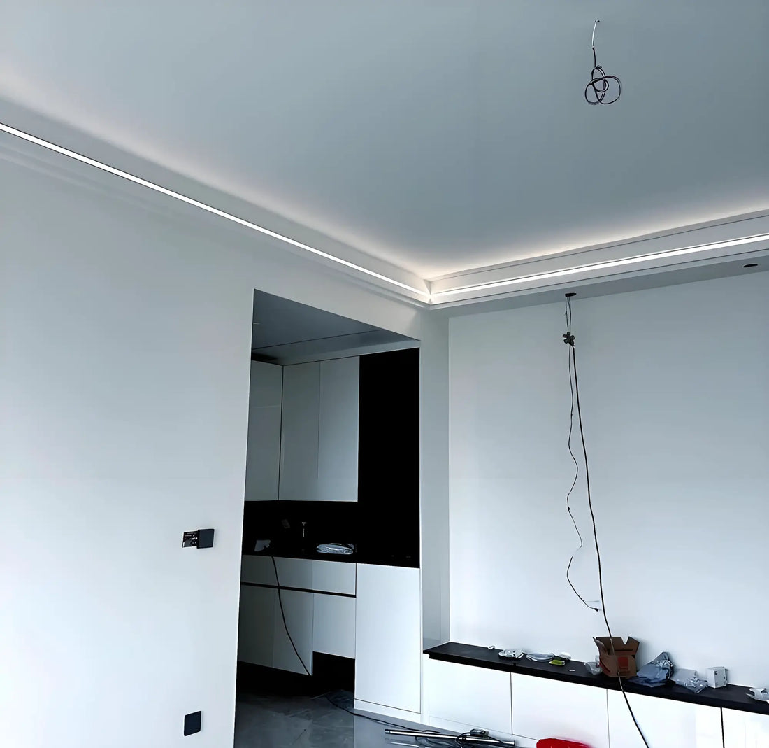 LED linear lights installation step illustration