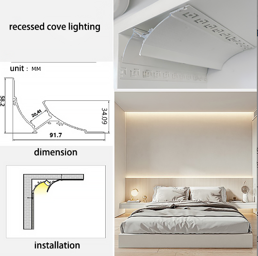 Ceiling profiles+wall lights series(XQ-9675)