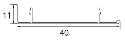 Aluminum alloy engineering style skirting(4 Centi Meter plane/project EL-40F)