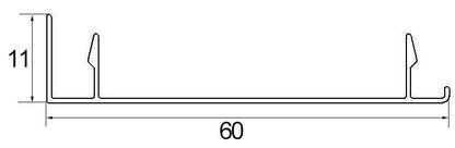 Aluminum alloy engineering style skirting(6 Centi Meter plane/project EL-60G)