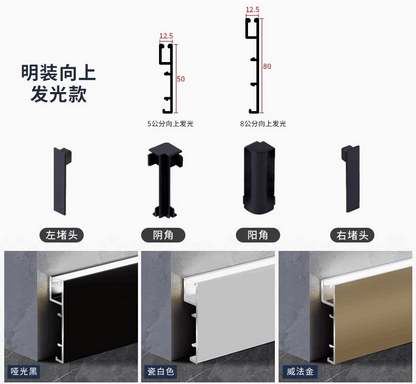 Surface-Mounted Upward Lighting – Accessories